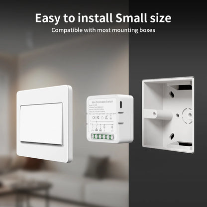 TNCE Tuya wifi Dimmer ZigBee Module Supports 2 Way Control LED Lights Dimmable Switch Work with smart life app Alexa Google Home