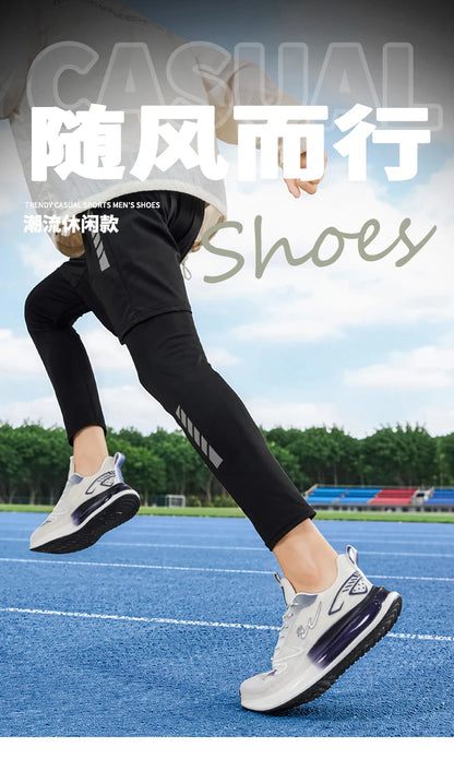 Men's breathable casual sneakers four seasons new soft sole non-slip lightweight racing outdoor running shoes speed sports shoes