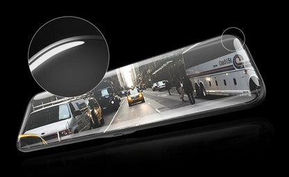 E-ACE 10 Inch Car DVR Mirror Video Recorder 1080P Touch Screen Dashcam For Car AHD Lens Streaming Driving Recorder Dash Camera