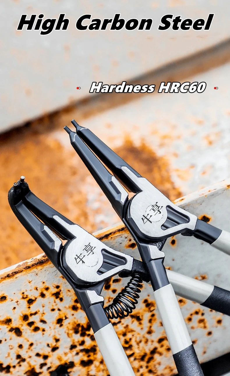 5/6/7 inch Internal External Pliers Retaining Clips Portable Multifunctional Snap Ring Circlip Circlip Install Uninstall Pliers