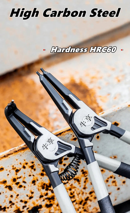 5/6/7 inch Internal External Pliers Retaining Clips Portable Multifunctional Snap Ring Circlip Circlip Install Uninstall Pliers