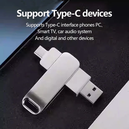 Metal Pendrive 2TB USB 3.0 Type-C Interface High Speed Pen Drive 8TB 4TB Large Capacity Mechanical Style Memoria USB 16TB U Disk