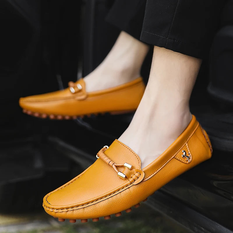 MAEDEF Men Loafers Shoes Formal Dress Shoes Business Casual Shoes for Men Wedding Party Office Shoes Soft PU Leather Loafers Men