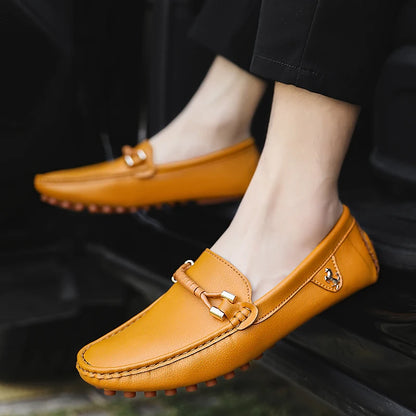 MAEDEF Men Loafers Shoes Formal Dress Shoes Business Casual Shoes for Men Wedding Party Office Shoes Soft PU Leather Loafers Men