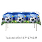 Blue Football Birthday Party Decoration Soccer Birthday Party Plate Cup Napkins Cotillon Birthday Soccer Star Happy Birthday Set