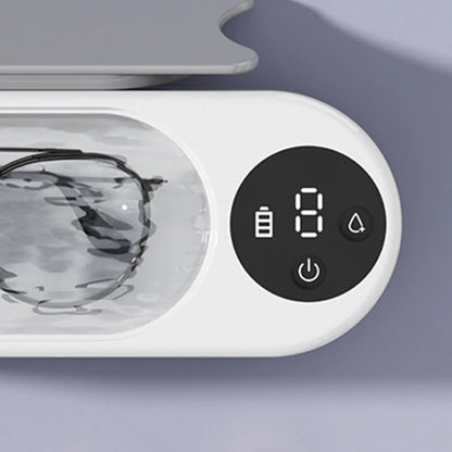 Ultrasonic Jewelry Cleaner Machine Multifunctional Glasses Cleaner Portable Cleaning Machine USB Rechargeable for Ring Necklaces