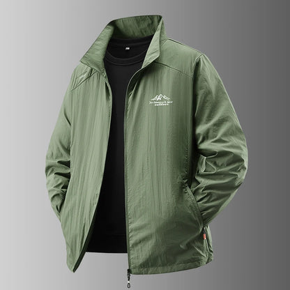 2025 Men's Summer Sun Protection Jacket Ultra-Light Thin Skin-Friendly Breathable UV Proof Fishing Ice Silk Sunscreen Coat