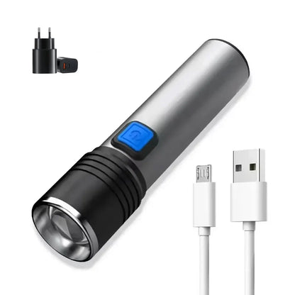 1/2PCS USB Charging Ultraviolet Flashlights UV Flashlight Blacklight Zoomable Torch Lamps Pet Urine Detector Hunting UV Light