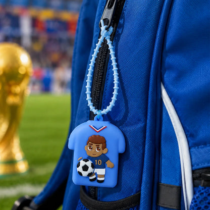 Football Jersey Squeeze Toy Keychain, Sports Star Stress Relief Pendant, Student Schoolbag Decoration, Fan's Small Gift