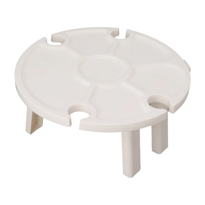 Portable Picnic Table Wine Glass Holder Outdoor Folding Table Convenient Plastic Folding Table for Outdoor Party