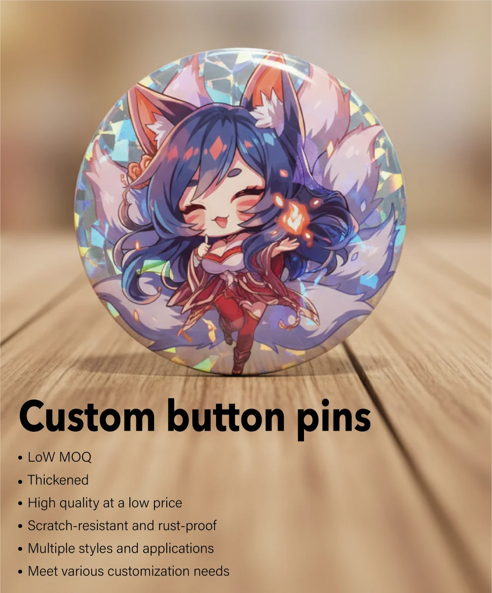 Personalized Round Badges Brooches Custom Photo Handwriting Diy Text or Graphic Pins Accessory Gifts for Kids
