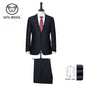 Men's Premium Suit -Business Suit, Professional Formal Wear, Ideal for Work and Weddings,50% Wool,Customizable Fit with 20 Sizes