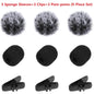 9PCS Furry Windscreen Microphone Lavalier Foam Cover Set Prevent Popping Sound Foam Mic Cover Microphone Accessories MKFPJ02