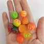 100pcs 3D Mini Resin Simulation Banana Charms DIY Children's Miniature Fruit Models for Craft Making Kitchen Toys For Dollhouse