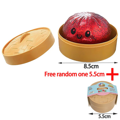 Dumpling Glitter Dumpling Squishy Blind Box Dumplings Sensory Squeeze Toy for Stress Relief Desktop Decoration Free one 5.5cm
