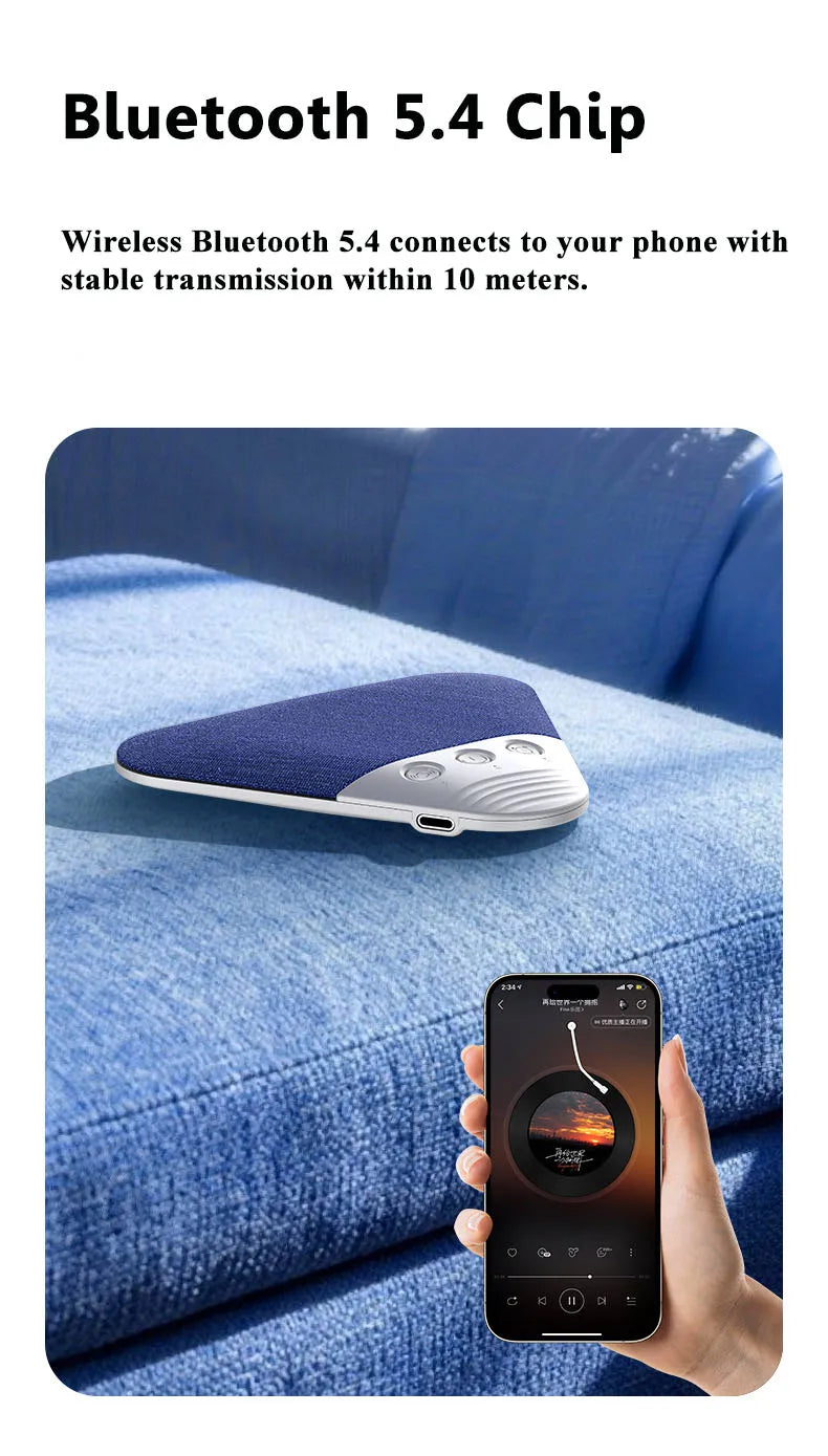 Mini Sleeping Bluetooth Speaker Rechargeable White Noise Sleep  Aid Soundbar Wireless Music Player Support TF Card Timed Shutdow