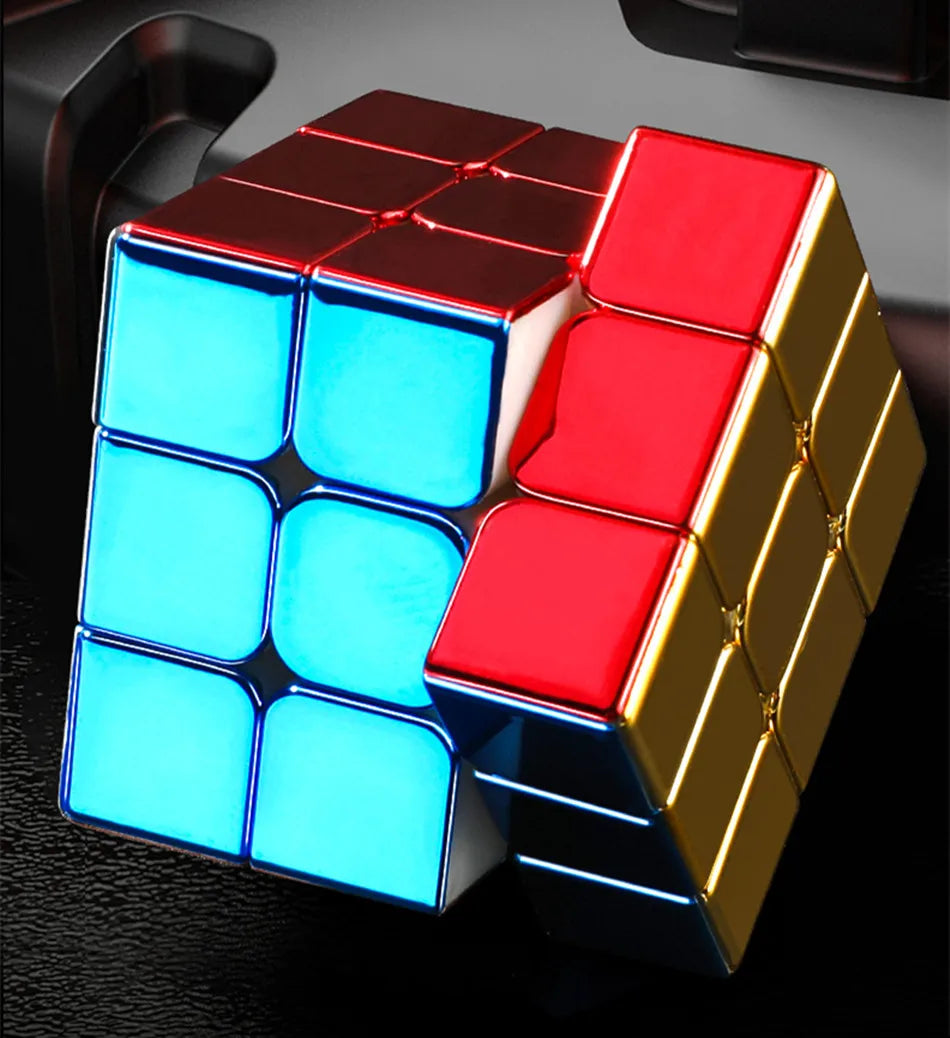 Shengshou Plating 3x3x3 Magnetic Magic Cube Professional Speed Puzzle Cubo Magico Educational Toy Games Birthday Christmas Gifts