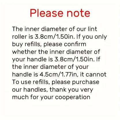 Extra-Sticky Lint Roller for Pet Hair Removal,Ideal for Dog & Cat Owners,Perfect for Clothes & Furniture Cleaning