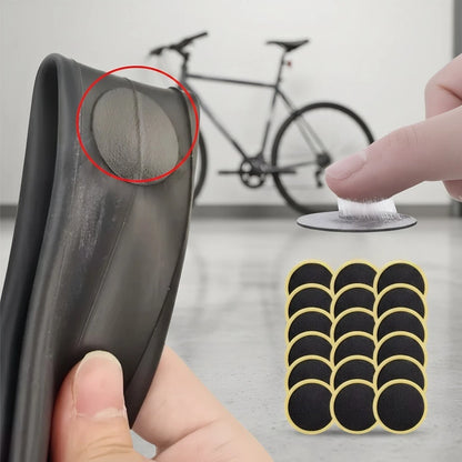30 20 10PCS Bicycle Glue Free Tire Patches Tool Quick Repairing Tyre Protection Patch Adhesive Quick Drying Bike Accessories