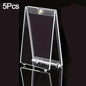 1-10Pcs Clear Card Holder Magnetic Holder Trading Cards Protectors Hard Plastic Sleeves Display Baseball Sports Standard Card