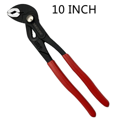 Water Pump Pliers Quick-release Plumbing Pliers Straight Jaw Groove Joint Set Combination Tools Adjustable Universal Wrench Pipe