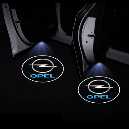 Car styling Auto Door LED Decoration Wireless Welcome Light Logo ProjectorFor Opel Insignia Astra Antara Meriva Zafira H G Corsa