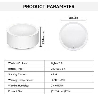 Tuya Knob Switch Wireless for Light Curtain Fan Tuya Smart Knob ZigBee Tuya Light Dimming Switch Smart Home App Control