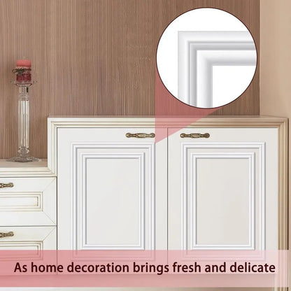 Self-Adhesive Wall Decoration Molding Trim 3D TPE Chair Rail Panel Molding DIY Universal Wall Protector Cabinet Border