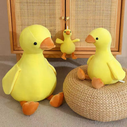16/35/50cm New Simulation Big Yellow Duck and White Goose Doll Stuffed Plush Toy Cartoon Anime Cute Children's Birthday Gift