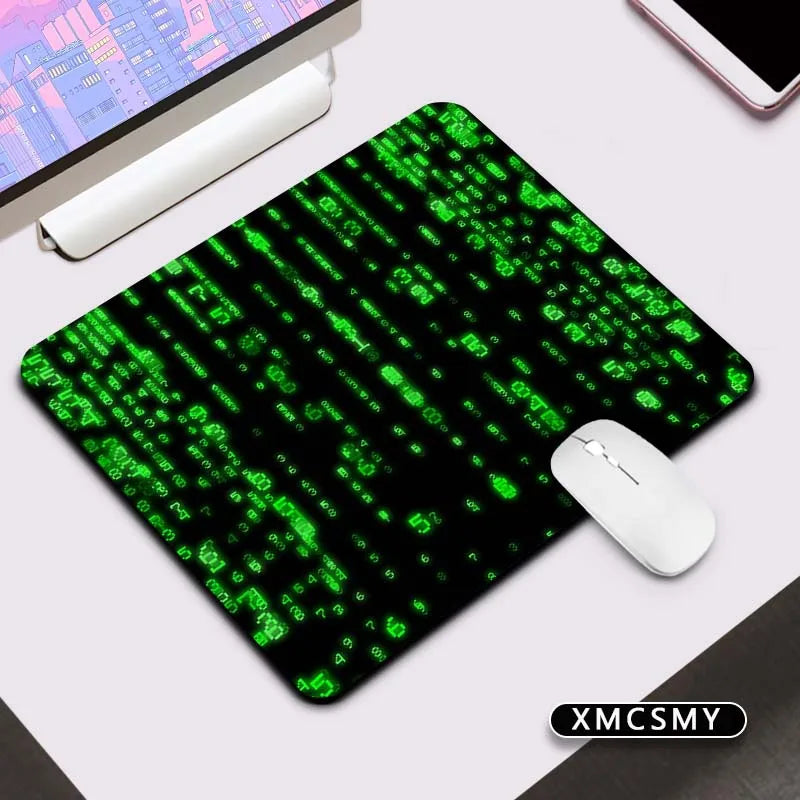 Matrix Binary Code Keyboard Pad Mouse Deskmat Computer Mat Pc Gaming Accessories Mousepad Gamer Mausepad Mats Cabinet Mause Pads