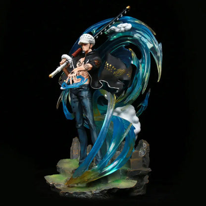One Piece Gk Special Edition Trafalgar Law Figure Model Luminous Sculpture Display Piece Illusory Glow Collectible Toy