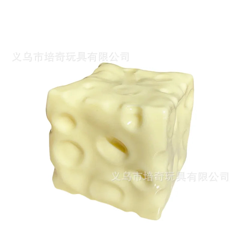 Hot Peiqi Giant Cheese Squishy Non Rebound Moldable Handmade Filled Stress Relief Sensory Fidget Toy For Adults