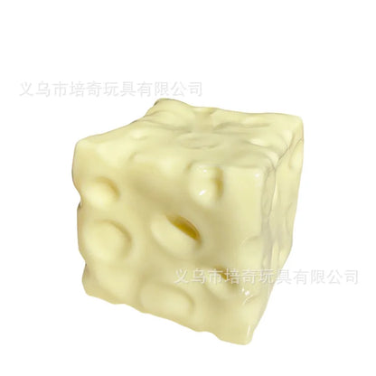 Hot Peiqi Giant Cheese Squishy Non Rebound Moldable Handmade Filled Stress Relief Sensory Fidget Toy For Adults