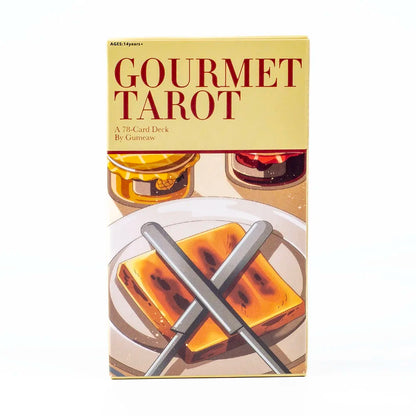 Gourmet Tarot 78-Card Deck Board Game for Family Parties and Group Gaming Precognition & Divination Oracle Set for Tabletop Fun