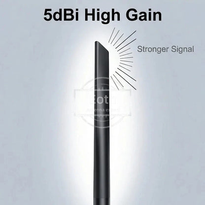 Eoth 5pcs 2.4GHZ rubber antenne Gain 5dbi SMA male px4 to SMA female extension cable for zigbee router meshtastic network largo