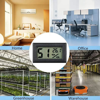 Embedded Digital Thermometer Hygrometer with External Wire Probe High Precision Electronic Humidity Temperature Meter Greenhouse