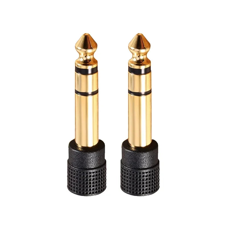 2/4/8Pcs Gold Plated 6.35mm Male Plug to 3.5mm Female Connector Stereo Plug for Microphone Headphone Audio Speaker Adapter