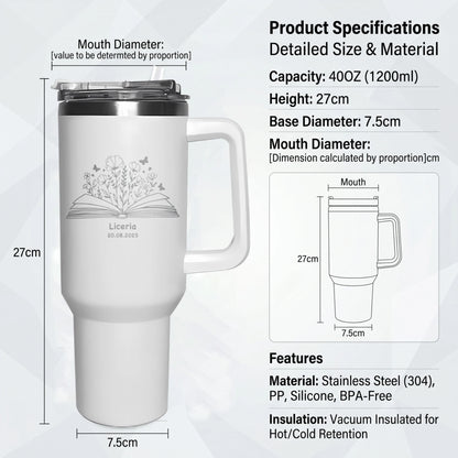 Custom Water Bottle Outdoor Thermos Portable 304 Stainless Steel Coffee Thermal Mug with Straw Tumbler Vacuum Flasks Cold & Hot