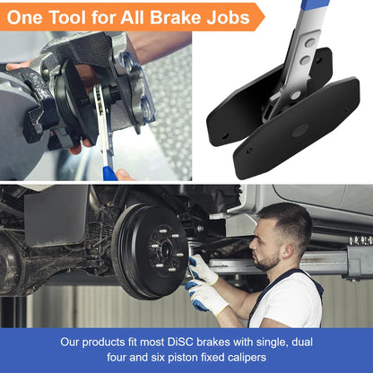 Caliper Spreader Tool Car Ratchet Brake Piston Press Brake Caliper Wrench Single Twin Quad Pistons Install Tool