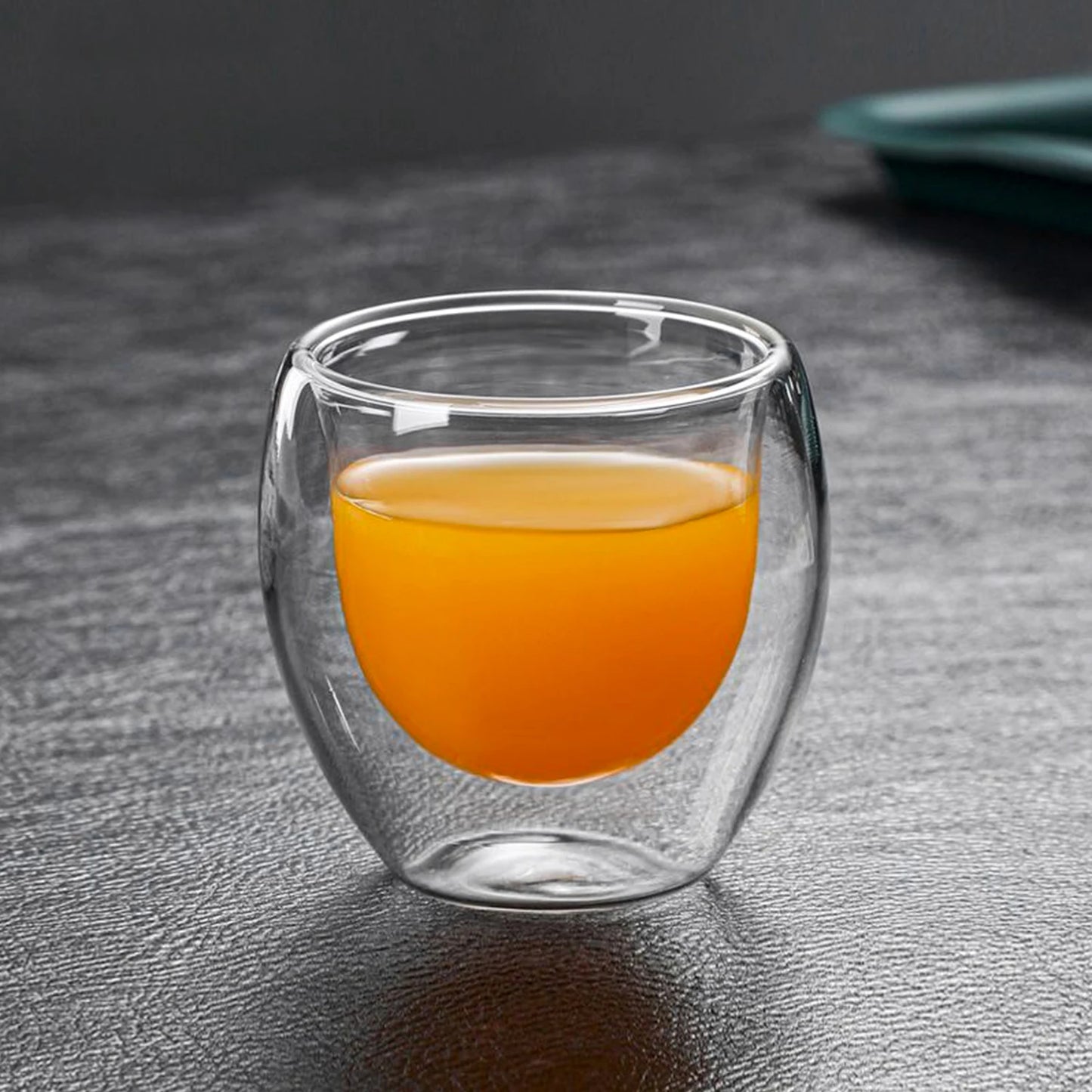 OANKR Double Walled Glass Coffee Mugs 80ML Insulated Layer Coffee Cups Borosilicate Glass Espresso Cup for Hot Beverage, Tea