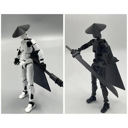 13 Action Figure Set 3D Printed Multi-Jointed Movable T13 Lucky13 Dummy Mobile Robot Desktop Decorations for Game Lovers Toy