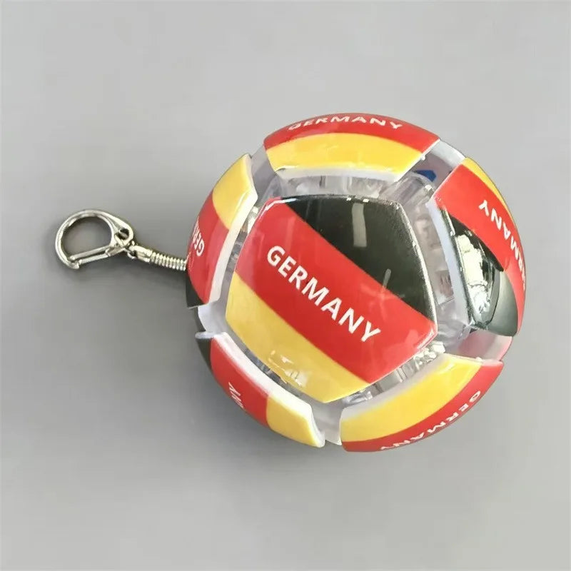 USA Mexico Canada All Country Flag Football Keychain Fidget Stress Ball Squishy Decompression Toy Anxiety Relief Fan Souvenir