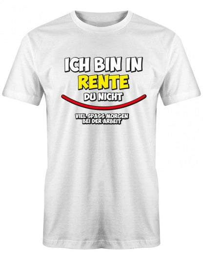 Ich Bin in Rente Du Nicht Rentner T-Shirt Funny Pattern Print Tees Summer Fashion Casual Comfortable Soft Cotton Short-sleev Top