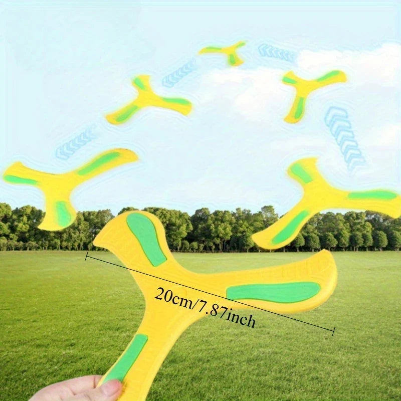 EVA 360 Degrees Returning Spinner Three-leaf Luminous Boomerang Summer Outdoor Sports Game Parent-Child Safe Competitive Toy