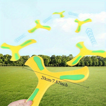 EVA 360 Degrees Returning Spinner Three-leaf Luminous Boomerang Summer Outdoor Sports Game Parent-Child Safe Competitive Toy