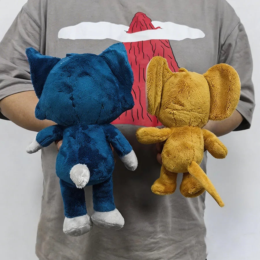 Tom and Jerry Plushies 32cm Tom 23cm Jerry Stuffed Dolls Movie Series Collectible for Kids