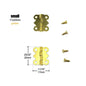 12pcs Mini Butterfly Shape Jewelry Chest Gift Wine Wooden Box Case Furniture Dollhouse Door Hinge with Screw 17x20 20x25 25x30mm