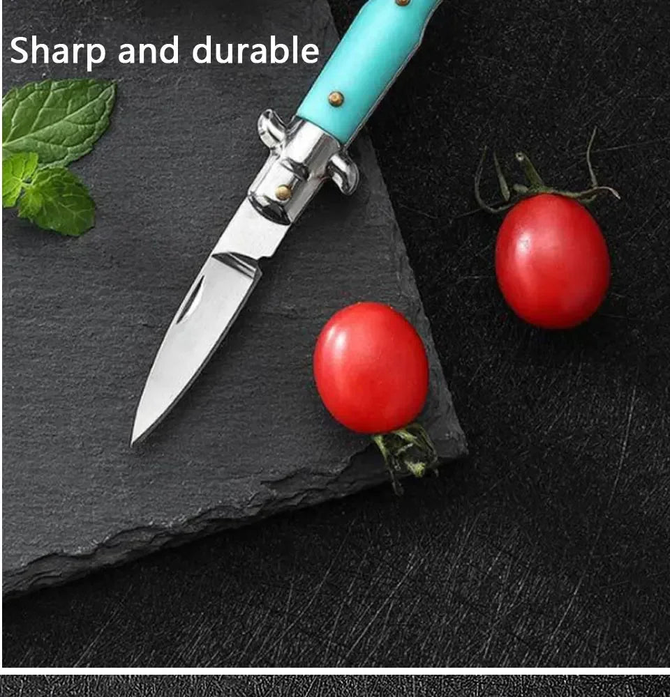 MiniPortable Folding Pocket Knife Multifunction EDC Keychain Pendant Camping Outdoor Survival Blade Cutter Opener Unpacking Tool
