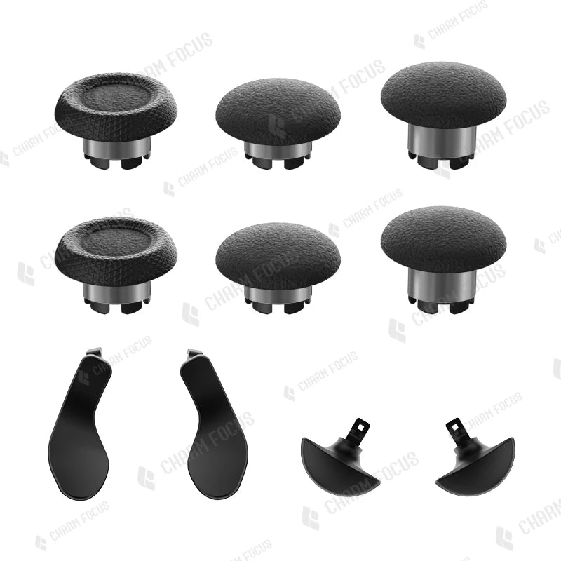 10-in-1 Plastic Thumbstick Joystick Cap for PS5 Edge Controller Analog Joystick 6 Swap Stick 4 Paddle and D-Pad Accessory