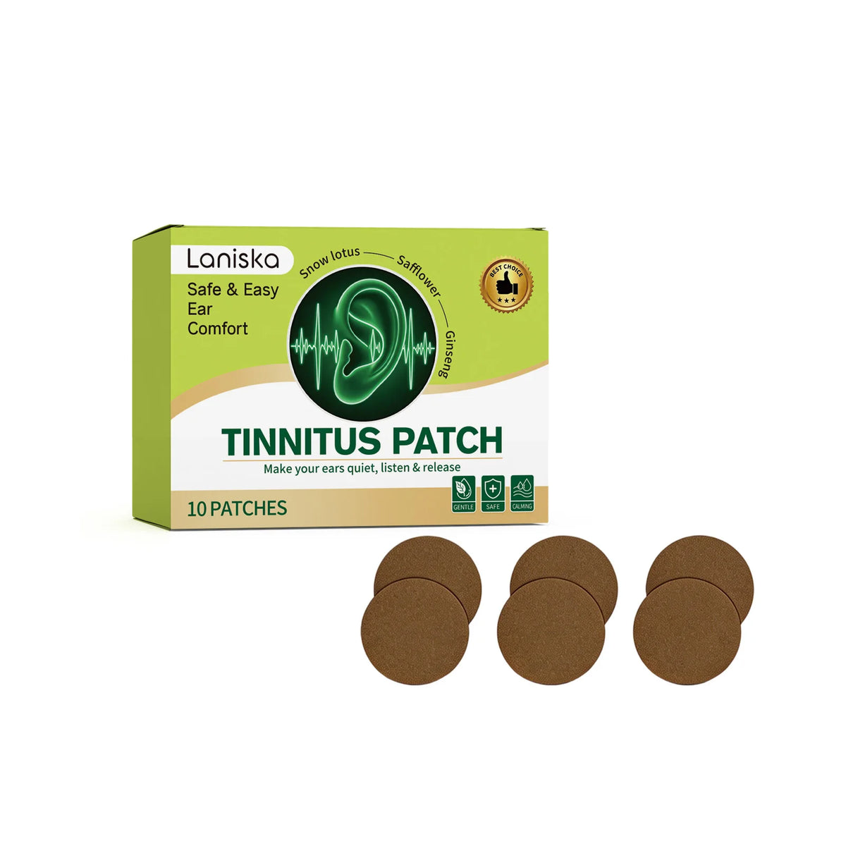 Tinnitus Treatment Patches Relief Ear Buzzing Ringing Deafness Improves Hearing Loss Anti Headache Relaxing Ears Care Stickers